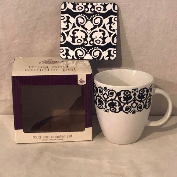 NIB Home Elements Mug & Coaster Set W/ Box - Picture 1 of 8